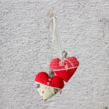 Schwesterherzen 2er-Set (rot)