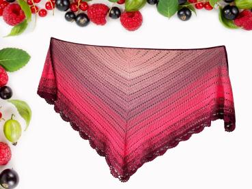 Dreieckstuch Wild Berries - Häkelset