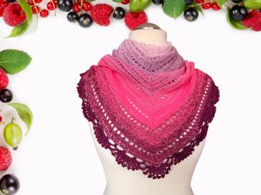 Preview: Dreieckstuch Wild Berries - Häkelset