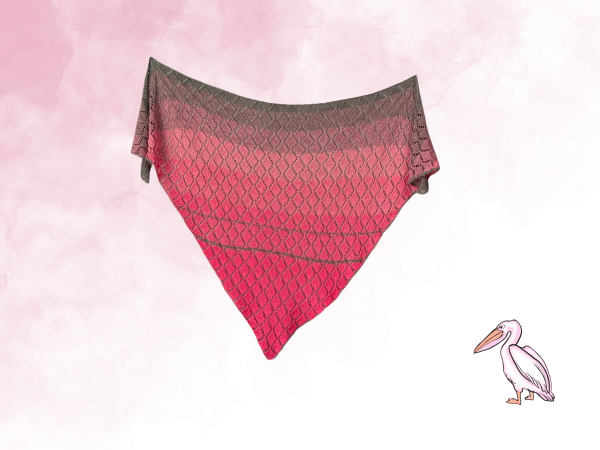 Dreieckstuch Pelikan - Strickset