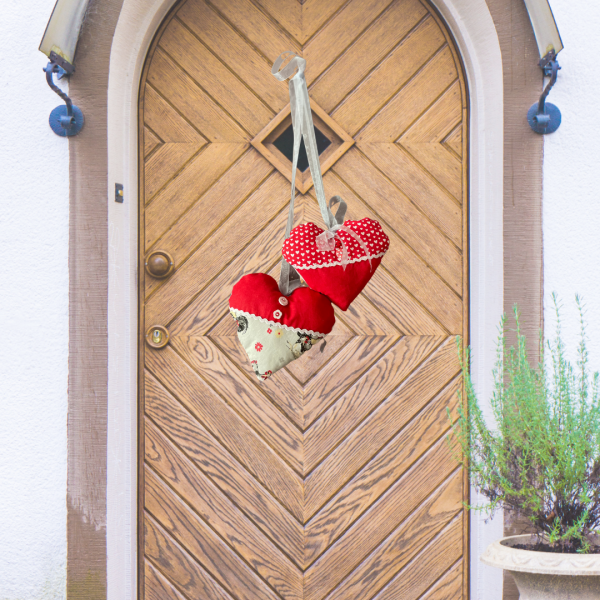 Schwesterherzen 2er-Set (rot)