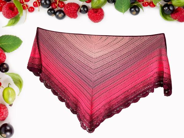 Dreieckstuch Wild Berries - Häkelset